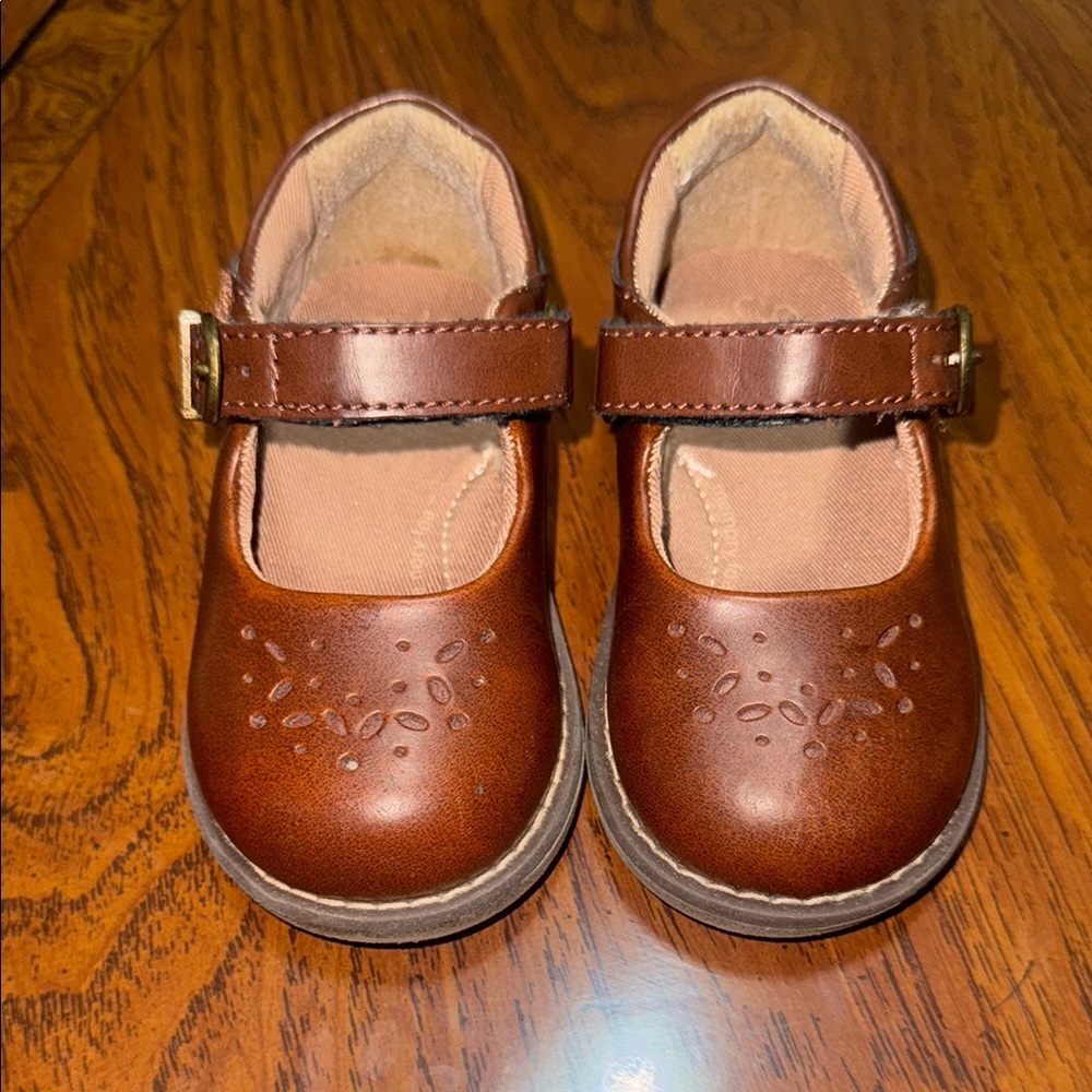 Stride Rite Brown Dress Shoes with Classic Strap